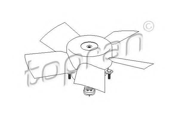 TOPRAN 207321 Вентилятор, охлаждение двигателя