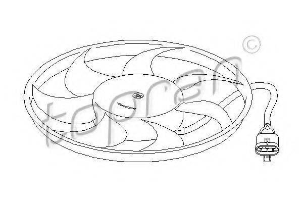 TOPRAN 207210 Вентилятор, охлаждение двигателя