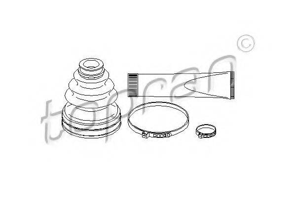 TOPRAN 207493 Комплект пылника, приводной вал
