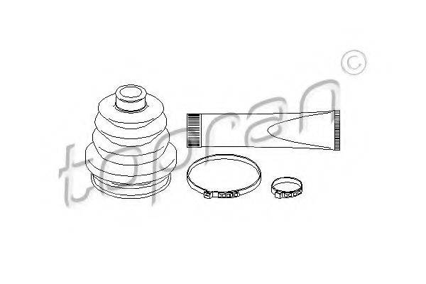 TOPRAN 202425 Комплект пылника, приводной вал