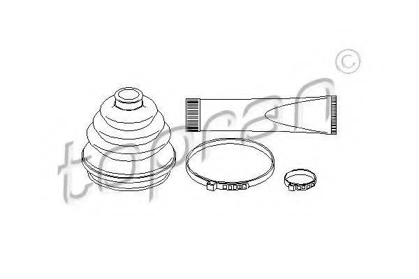 TOPRAN 202423 Комплект пылника, приводной вал