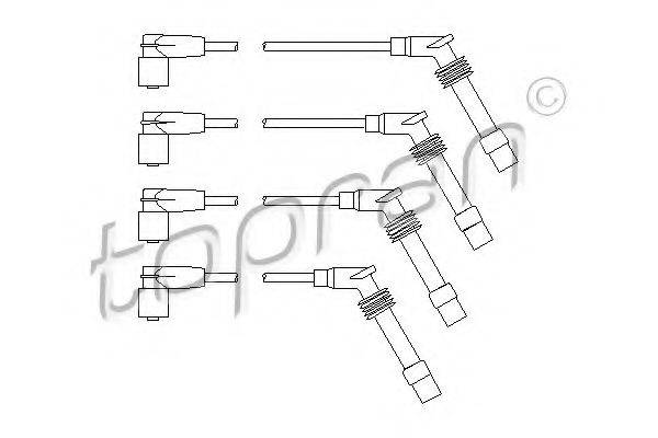 TOPRAN 202531 Комплект проводов зажигания