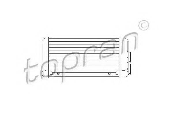 TOPRAN 207468 Теплообменник, отопление салона