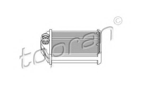 TOPRAN 207469 Теплообменник, отопление салона