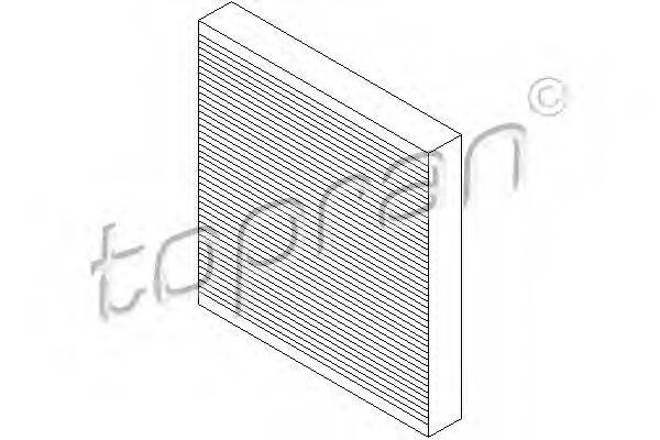 TOPRAN 207622 Фильтр, воздух во внутренном пространстве