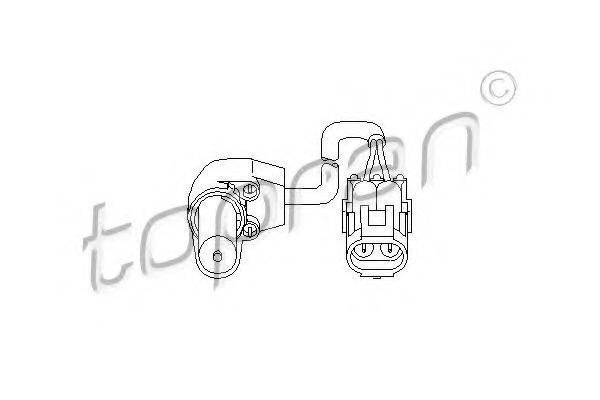 TOPRAN 207411 Датчик частоты вращения, управление двигателем