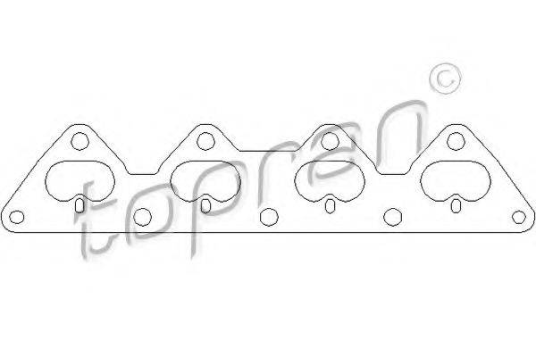 TOPRAN 203857 Прокладка, выпускной коллектор