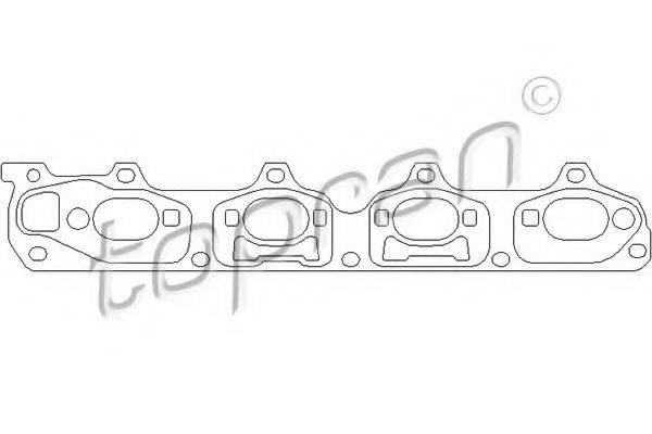 TOPRAN 206600 Прокладка, выпускной коллектор