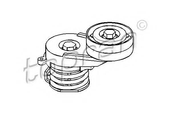 TOPRAN 206901 Натяжной ролик, поликлиновой  ремень