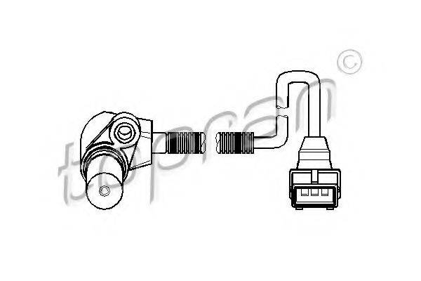 TOPRAN 206695 Датчик частоты вращения, управление двигателем