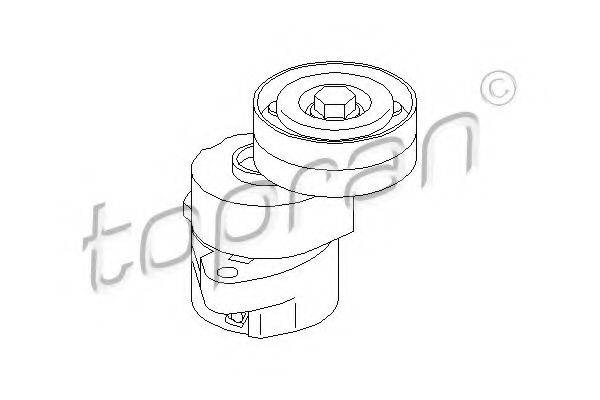 TOPRAN 205736 Натяжной ролик, поликлиновой  ремень