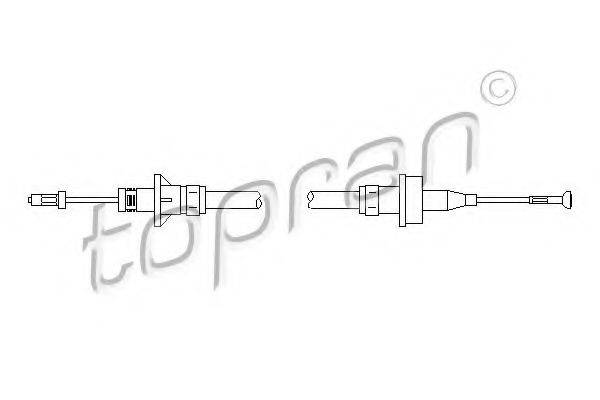 TOPRAN 302769 Трос, управление сцеплением