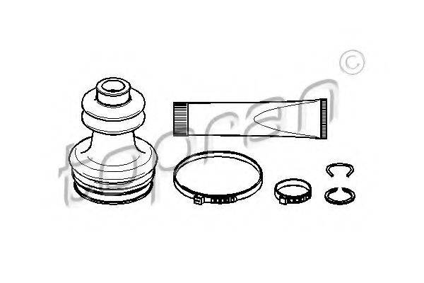 TOPRAN 301249 Комплект пылника, приводной вал