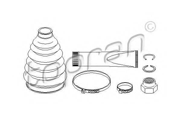 TOPRAN 301241 Комплект пылника, приводной вал