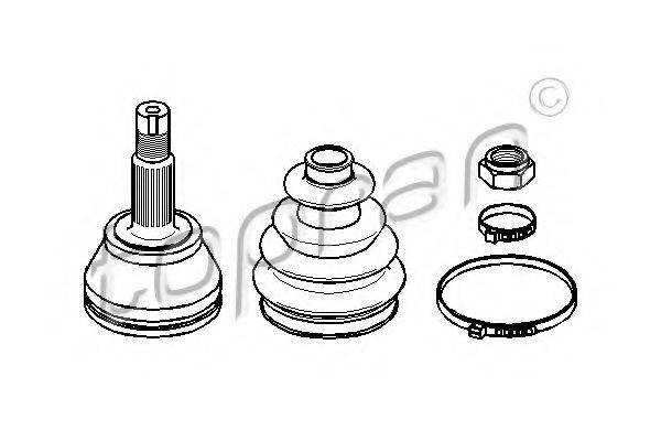 TOPRAN 300886 Шарнирный комплект, приводной вал
