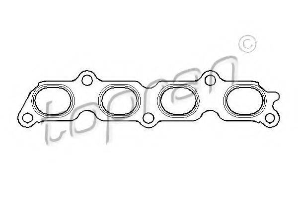 TOPRAN 301863 Прокладка, выпускной коллектор