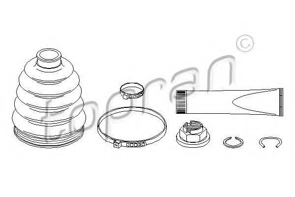 TOPRAN 302383 Комплект пылника, приводной вал