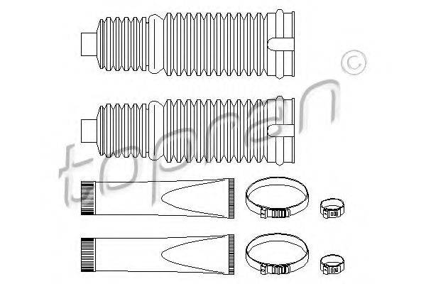 TOPRAN 301232 Комплект пылника, рулевое управление