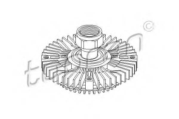 TOPRAN 302007 Сцепление, вентилятор радиатора