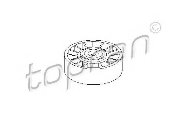 TOPRAN 400008 Натяжной ролик, поликлиновой  ремень