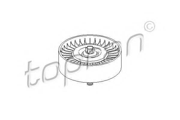 TOPRAN 401408 Натяжной ролик, поликлиновой  ремень