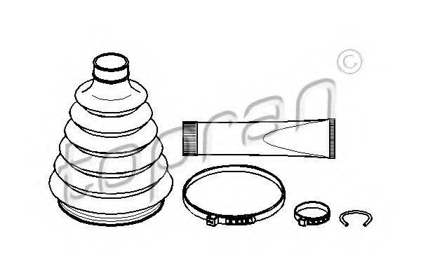 TOPRAN 401234 Комплект пылника, приводной вал