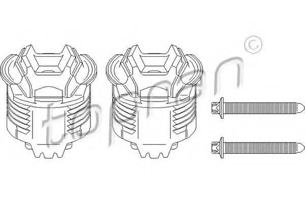 TOPRAN 401770 Втулка, балка моста