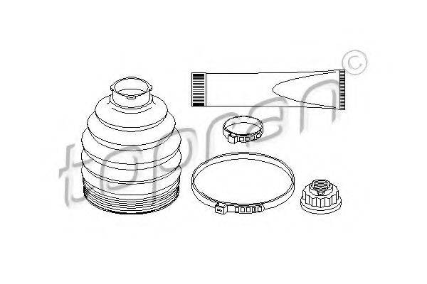 TOPRAN 401921 Комплект пылника, приводной вал