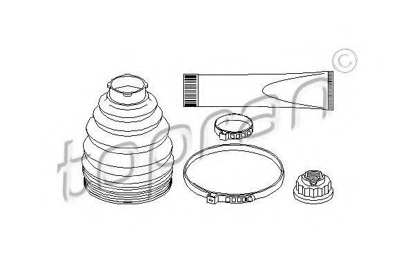 TOPRAN 401847 Комплект пылника, приводной вал