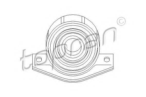 TOPRAN 400126 Подвеска, карданный вал