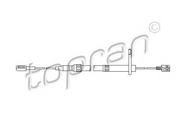 TOPRAN 401281 Трос, стояночная тормозная система