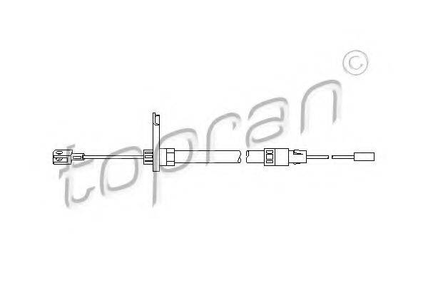 TOPRAN 401878 Трос, тормозной механизм рабочей тормозной системы