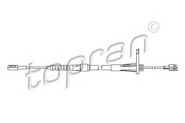 TOPRAN 401654 Трос, тормозной механизм рабочей тормозной системы