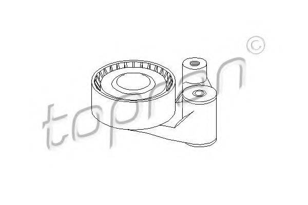 TOPRAN 500256 Натяжной ролик, поликлиновой  ремень