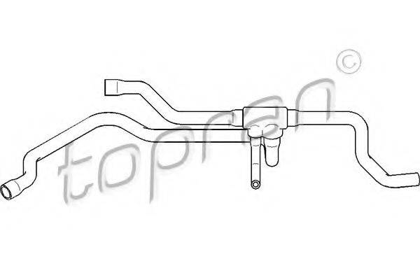 TOPRAN 501569 Шланг радиатора
