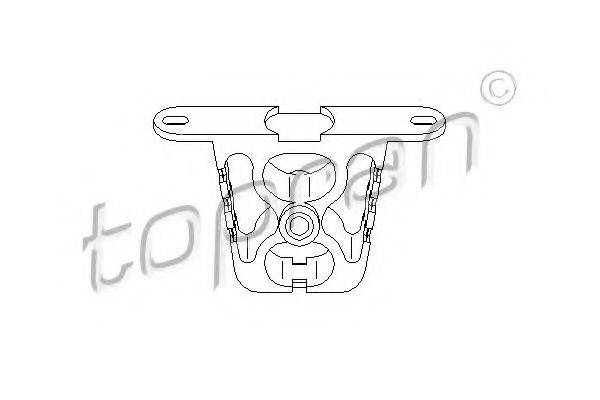 TOPRAN 500182 Кронштейн, глушитель