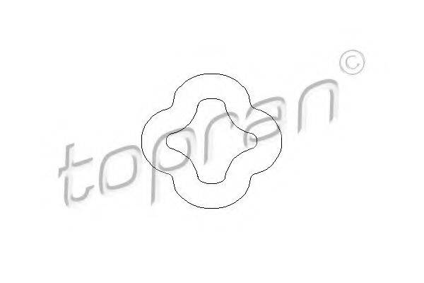 TOPRAN 500186 Кронштейн, глушитель