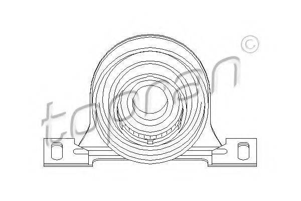 TOPRAN 501593 Подвеска, карданный вал