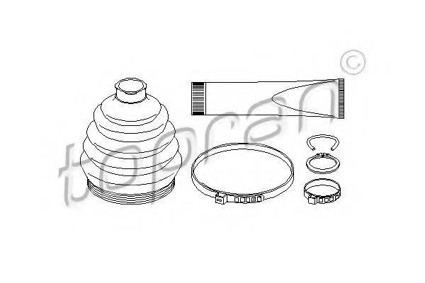 TOPRAN 501596 Комплект пылника, приводной вал