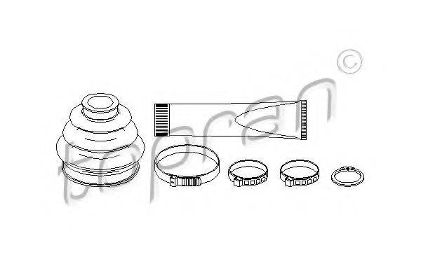 TOPRAN 500592 Комплект пылника, приводной вал