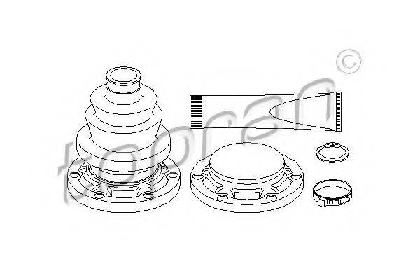 TOPRAN 500583 Комплект пылника, приводной вал