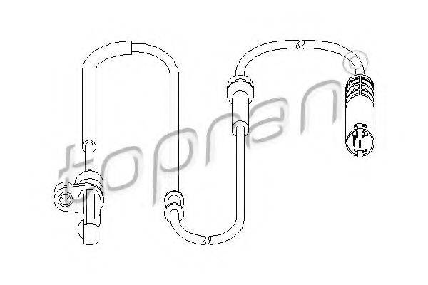 TOPRAN 501234 Датчик, частота вращения колеса