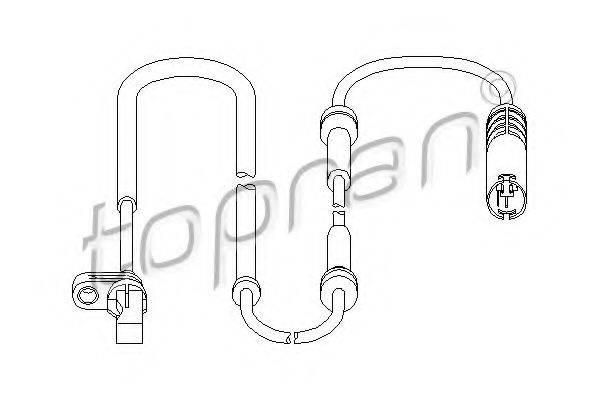 TOPRAN 501077 Датчик, частота вращения колеса