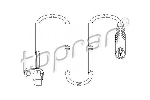 TOPRAN 501078 Датчик, частота вращения колеса