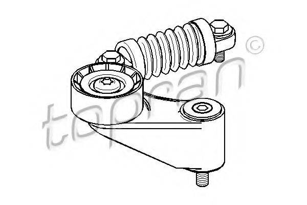 TOPRAN 700117 Натяжитель ремня, клиновой зубча