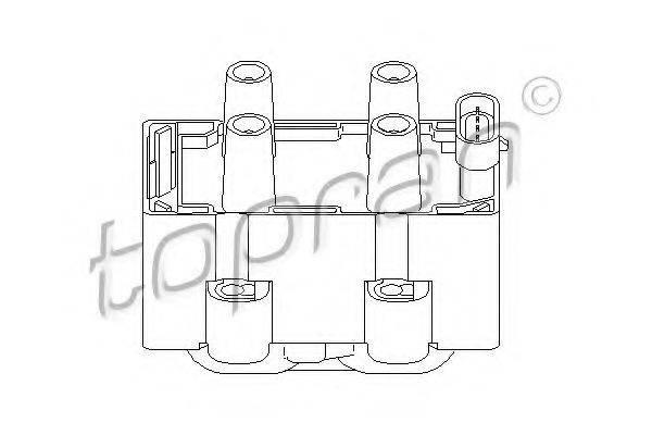 TOPRAN 700123 Катушка зажигания