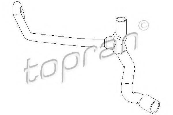TOPRAN 700500 Шланг радиатора
