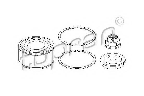 TOPRAN 700637 Комплект подшипника ступицы колеса