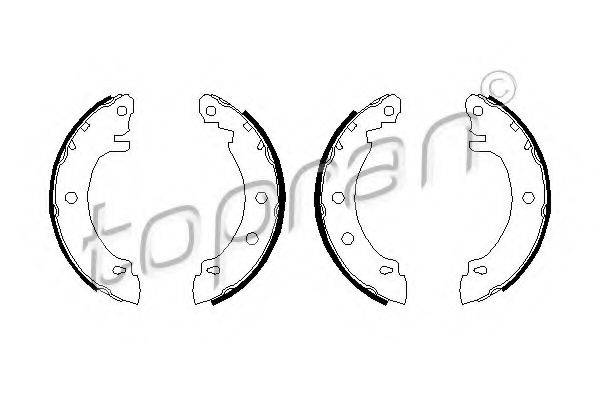 TOPRAN 700605 Комплект тормозных колодок