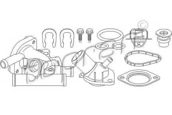 TOPRAN 700531 Корпус термостата